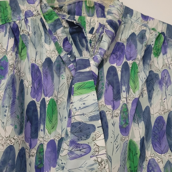 Vintage Feather Print Dress by Shirt Dresses Inc - Picture 3 of 9